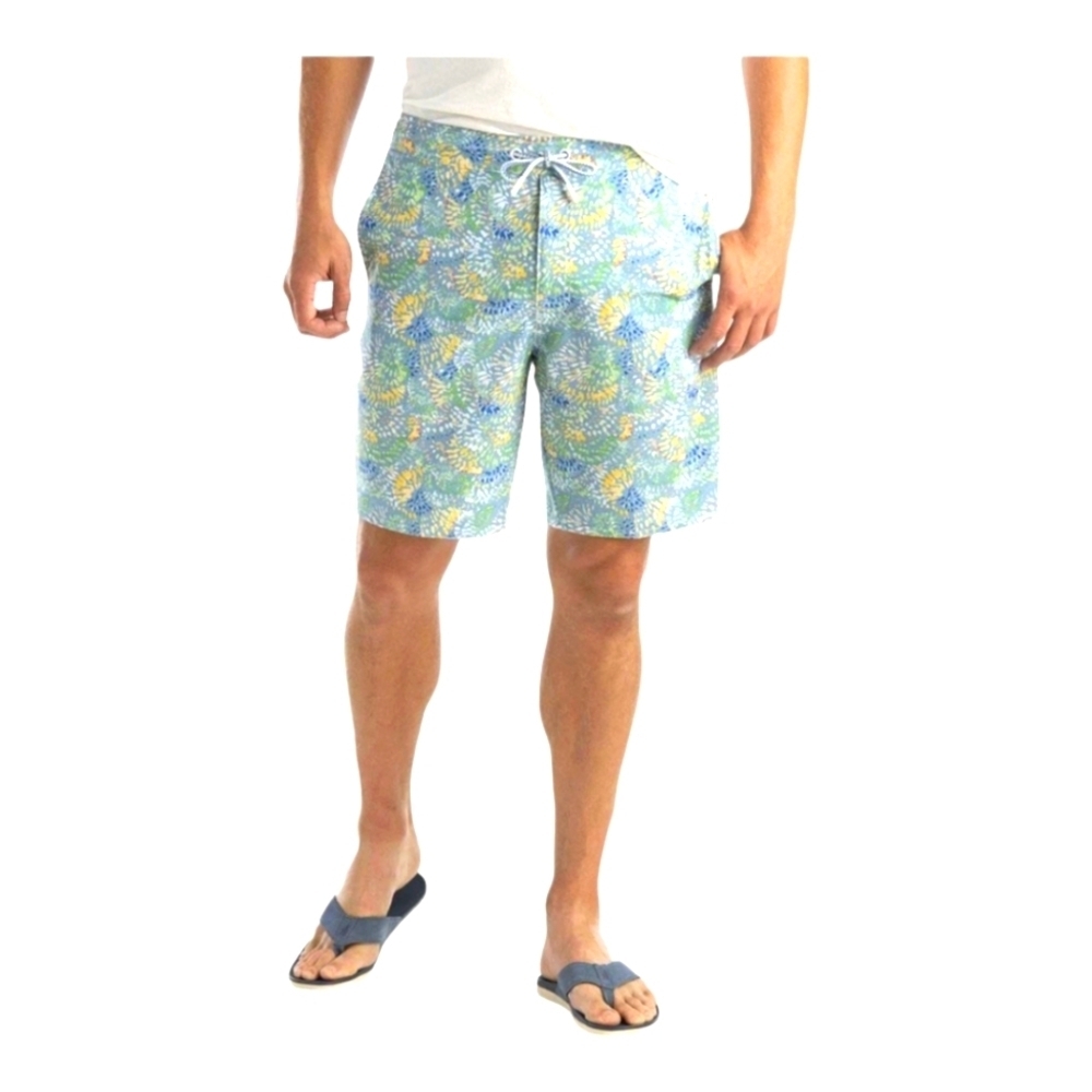 Johnnie-O Sunbury Swim Trunks in Tropical Size Large EUC Luxe